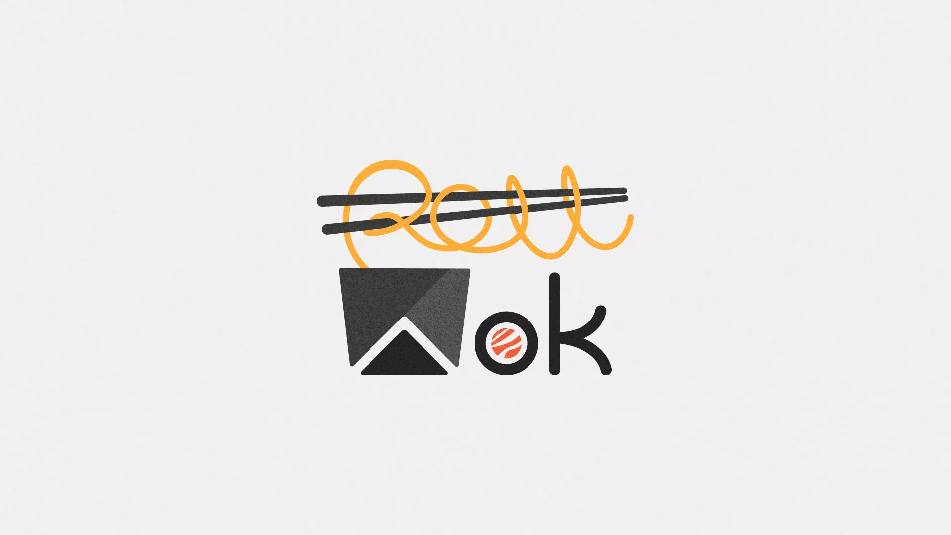 Разработка логотипа суши-бара «Roll Wok Club» в Армавире